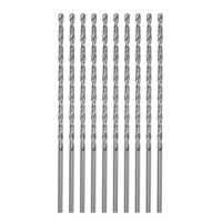 Quarkzmann 10 Stk Extra lange Spiralbohrer mit Schnellstahl, ideal für Metall, Holz, Plastik und PVC.