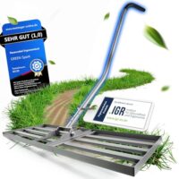 GREEN Spark Rasenrakel mit Klicksystem für perfekte Ebene Rasenflächen