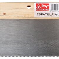 Rayt 1692 Zahnspachtel aus Metall zum Aufbringen von Klebstoffen, metallische Oberfläche, grauer Farbton, für verschiedene Anwendungen geeignet