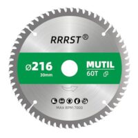 RRRST Sägeblatt Kreissägeblatt 216 x 30 mm, 60 Zähne - Multi Material Feinschnitt