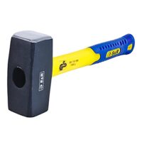 Professioneller Hammer aus C50 Schmiedestahl mit bruchsicheren Fiberglasstiel, ideal für Bau, Werkstatt & Heimwerker
