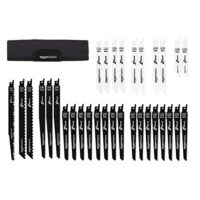 Professionelles Sägeblatt-Set mit 32 Stücken und Aufbewahrungstasche für verschiedene Materialien wie Holz, Metall und Kunststoff
