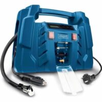 Scheppach Kompressor Airforce 5 mit digitaler Anzeige | tragbarer Kofferkompressor | für KFZ/Auto | 8bar Arbeitsdruck | 150W | Ansaugleistung 36,5 l/min