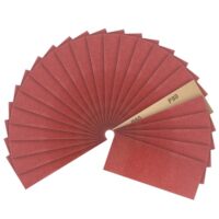 Schleifpapier Set 24 Stück, Schmirgelpapiere für Grob- und Feinschliff, Metall, Holz, Lack, Wände, Glas, Körnung 80