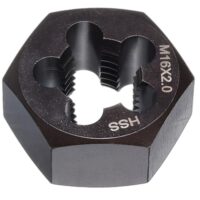 Sechskant-Gewindenschneider, M16 x 2, metrisches Gewinde, Rechtshänder, Schnellarbeitsstahl, für Reparatur- und Montagearbeiten