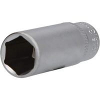 Sechskant-Stecknuss, lange Ausführung, 13 mm aus Chrom-Vanadium-Stahl für verschiedene Anwendungen