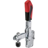 Senkrechtspanner 6802 Größe 6 Ausführung, hochwertiges Werkzeug für Heimwerken, ergonomischer Handgriff aus rotem Kunststoff