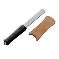 SHARPAL 127N Dual-Grit Diamant-Schleifstein mit Lederstreifen zum Schärfen von Messern, Axt, Rasenmähermesser und Gartenschere