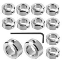 Sicherungsring 10mm, Wellensicherungsring mit Schraubenschlüssel, Klemmring für Tiefenanschlag und Bohrer-Tiefenstopp