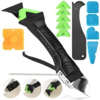 Silikonentferner Werkzeug Set, 5 in 1 Fugenkratzer mit Fugenglätter und Silikonschaber für Küche, Bad, Boden, Spüle und Fensterabdichtung entfernen