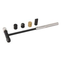 Silverline Schmuckhammer mit 6 auswechselbaren Köpfen, Werkzeug für Schmuckherstellung, Aluminiumstiel, 75 g Gewicht