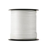 Nylon-Seil mit 3 mm Dicke und 100 Meter Länge, weißes Paracord-Schnurrmaterial für verschiedene Anwendungen im privaten Bereich.