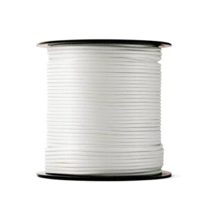 Nylon-Seil mit 3 mm Dicke und 100 Meter Länge, weißes Paracord-Schnurrmaterial für verschiedene Anwendungen im privaten Bereich.