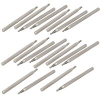 Sourcing Map 20 Stück 2,35mm Schaft 1,2 mm D. Kopf Kugel Schleifen montiert Punkte Bit für Heimwerker und Handwerker