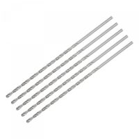 Set aus 5 Mini-Spiral-Bohrern mit 2,5 mm Durchmesser und 120 mm Länge, hergestellt aus Aluminiumlegierung