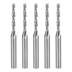 Schaftfräser mit Hartmetall für CNC-Fräsen, 2,0 mm x 15 mm Schaftdurchmesser und 1/8" Innendurchmesser, ideal für professionelles Ergebnis in verschiedenen Materialien wie Nylon, Harz, ABS, Acryl, PVC, MDF und Hartholz