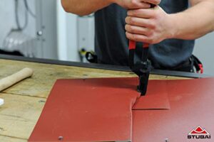 STUBAI Doppelfalzzange gerade mit 50mm Arbeitsbreite, hochwertiges Werkzeug aus Österreich für precise Stehfälsen
