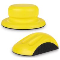 Ergonomisches Schleifpad mit PU-Trägerplatte und Klettverschluss für polieren von Schleifscheiben