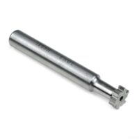 T-Nutfräser, 10 mm Schnittdurchmesser, 6 Rillen, gerader Schaft für professionelles Schneiden von Stahl, Aluminium, Kupfer und Eisen