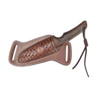 Horizontale Messerscheide aus Leder für Gürtel, EDC-Holster und gerade Messer-Werkzeugtasche - handgefertigtes Geschenk für Männer