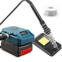 TPDL Akku Lötkolben für Bosch Professional 18V System GBA, leistungsstarkes Werkzeug für Elektrische Arbeiten mit Einstellbarkeit der Temperatur von 51-480°C und ON/OFF Schalter