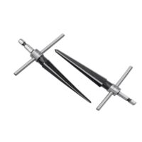 Treki 2 Stück Handlich Konische Reibahle mit T-Griffe Stahl Kegelreibahle zum Bohren Loch 3-13mm und 5-16mm, Kegel Handreibahle für Gitarre Holzarbeiter Bohrwerkzeug