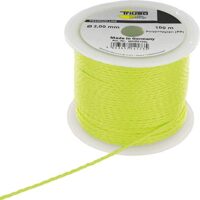 Triuso Leuchtmittel für Maurer, 1,7 mm Durchmesser, 50 m Länge, Polypropylenmaterial, gelbe Farbe, ideal für Arbeitsabende oder dunkle Räume