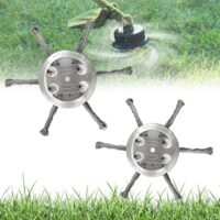 TZEKING 2 Stück Stahldraht Rasentrimmer, Unkrautbürste für Rasentrimmer und Freischneider, Zubehör für Gartenarbeit