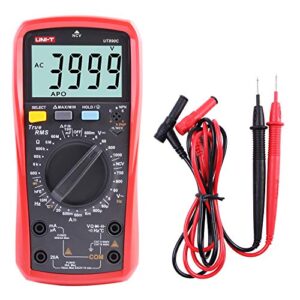 Professionelles Digitalmultimeter für komplexe Messungen: Voltmeter, Amperemeter, Ohmmeter und mehr mit beleuchtetem LCD
