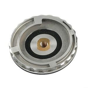 URPIZY Schleifteller Polierteller 4/5 Zoll Schnellwechsel-Stützteller aus Aluminium mit Gummi Wasserkühlung für Nassschleifen. Perfekter Partner für Ihre Polierarbeiten, effiziente Diamantpad-Anbringung und -abnahme.