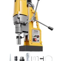 VEVOR Magnetbohrmaschine, 1400 W elektrische Säulenbohrmaschine mit variabler Geschwindigkeit und Bohrdurchmesser von bis zu 50 mm für Metalloberflächen