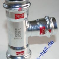 Viega Prestabo Dir 1118 – 28 x 22 x 28 mm Durchmesser Stahlrohr-Verbindung für Industrie- und Heizungsanlagen
