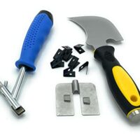 Vinyl-Schweißen Kit 04060 - Werkzeug für DIY-Projekte, U-Nutklingen, schnelles Wechselmesser und Spatel