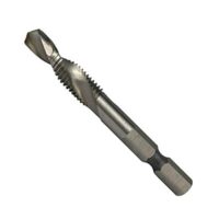 Weischer HSS-G Gewindebohrer Kombi M6 Bit Satz 1/4'' für Metall, Stahl, Eisen - stabile und bruchfeste Konstruktion