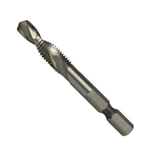 Weischer HSS-G Gewindebohrer Kombi M6 Bit Satz 1/4'' für Metall, Stahl, Eisen - stabile und bruchfeste Konstruktion
