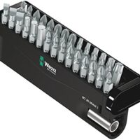 Bit-Sortiment von Wera, 30-teiliges Metallset, praktischer Koffer mit aufstellbaren Bit-Checks für Handwerker und DIY-Fan