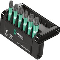 Wera Bit-Sortiment, 6-teiliges Set mit hohen Präzision und leichter Handhabung für Heimwerker