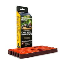 Ersatzschleifband-Set aus Industriequalität, 6 Stück Schärfbänder für Knife & Tool Sharpener, Korund-Schleifbänder für Werkzeuge und Messer