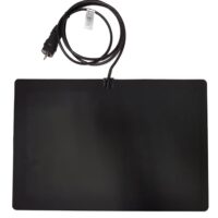 Wetterfeste Gummi-Heizmatte für Außenbereiche, bis zu 70°C, 40 x 60 cm, ideal für Marktstände, Weihnachtsmarktstände, Fußmatte im Freien oder in geräumigen Produktionshallen.