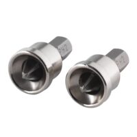 Wolfcraft Gipskartonbits, 2 Schrauberbits mit Tiefenanschlag für Gipskarton, Holz und Spanplatten, ideal im Innenausbau und Trockenbau