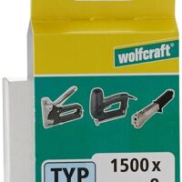 Wolfcraft Breitrückenklammern, Typ 050 I 7011000: Ideal zum Befestigen von Stoffen, Textilien und dünnen Holzleisten. Hochfestige Klammerhölzer aus Stahldraht.