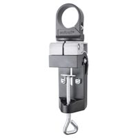 Wolfcraft Kombihalter für Bohrmaschinen, Alu-Druckguss I 4800000 I 360° horizontal, 90° vertikal schwenkbar, Euronorm-Aufnahme Ø 43 mm - hochwertiges Produkt für flexible Arbeitspositionierung