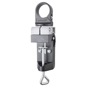 Wolfcraft Kombihalter für Bohrmaschinen, Alu-Druckguss I 4800000 I 360° horizontal, 90° vertikal schwenkbar, Euronorm-Aufnahme Ø 43 mm - hochwertiges Produkt für flexible Arbeitspositionierung