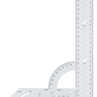 Wolfcraft Universalwinkel 5205000, Winkelmesser mit 300 mm Schenkellänge zum präzisen Anreißen und Zeichnen mit 90 Grad Anschlagwinkel und abnehmbarer Winkelschiene