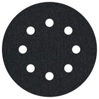 Wolfcraft 5 Haft-Schleifscheiben Ø 125 mm - hochwertige Schleifscheiben für Trocken- und Nassschleifen von Metall mit Körnung 400