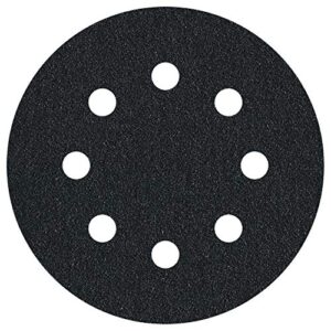 Wolfcraft 5 Haft-Schleifscheiben Ø 125 mm - hochwertige Schleifscheiben für Trocken- und Nassschleifen von Metall mit Körnung 400