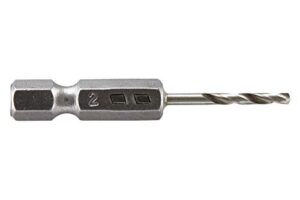 Wolfcraft Metallbohrer HSS geschliffen, Sechskantschaft, Ø 2 mm - Ideal für Bohrungen in harte Materialien