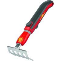 WOLF Garten multi-star Minis Kleinkremmer inkl. Stiel LJ-M /ZM 015, Arbeitsbreite: 8cm, Rot, Pflanzkästen und Beete bearbeiten, Made in Germany