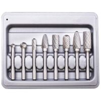 Wolframstahl Fräser SPTA 8-teilig zum Schnitzen, Schleifen und Gravieren von Holz, Metall und Marmor. Bohrmaschine und Multifunktionswerkzeug geeignet.
