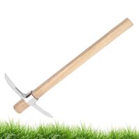 Multifunktionale Handhacke aus Edelstahl mit 2-in-1-Design, kleine Spitzhacke mit Griff für Gärtner zum Bearbeiten von Erde und Entfernen von Unkraut